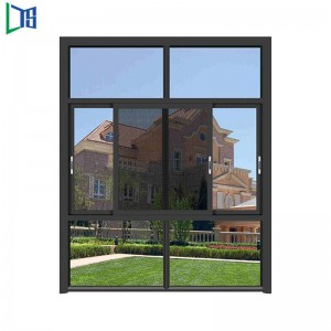 Ferestre cu geam dublu vitraliu, standard Australia, As2047, fereastră de aluminiu, glisant, fereastră glisantă, design pentru grătar pentru geamuri de fier, anodizat