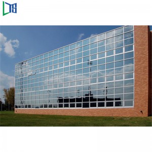 Foshan Preț Materiale de construcție Fațadă Sistem de placare din aluminiu Sticla Perete din aluminiu