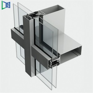 Inginerie Materiale de construcții comerciale exterioare Profiluri de aluminiu Perete de sticlă perdea